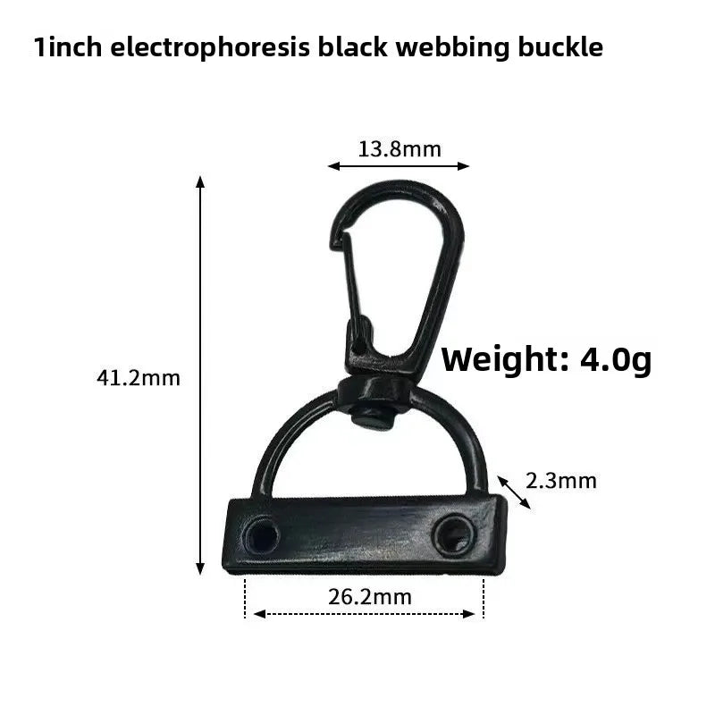 Decorative Zinc Alloy Double-Hole Spring Lock Dog Buckle From Guangzhou