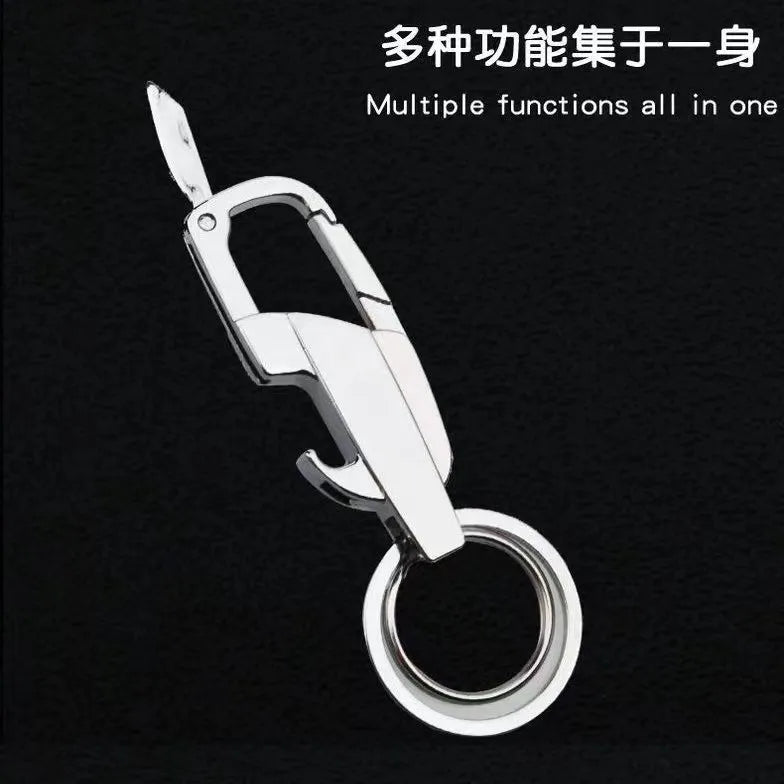 Multifunctional Creative Zinc Alloy Keychain Bottle Opener Small Knife