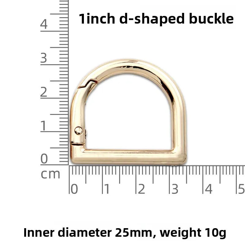 Zinc Alloy D-shaped Spring Ring Buckle Hardware Luggage Fan Accessories