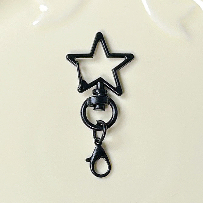 Five-Pointed Star Lobster Clasp Keychain - Zinc Alloy