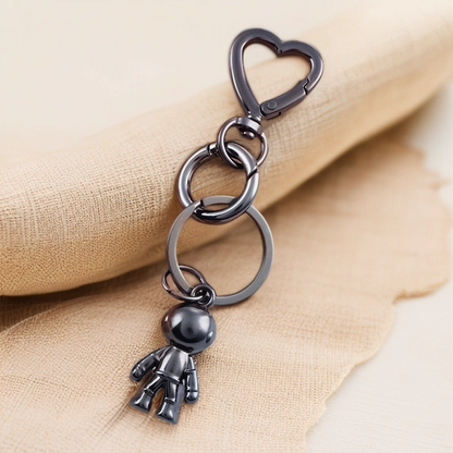 Heart-Shaped Spring Clip Snap Hook - Metal Hardware