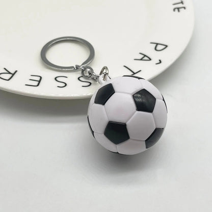 4cm Football Keychain - Plastic Sport Bag Pendant