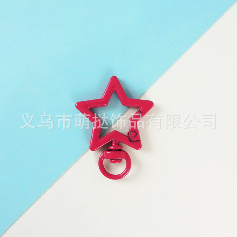 Stainless Steel Five-Pointed Star Carabiner - DIY Keychain