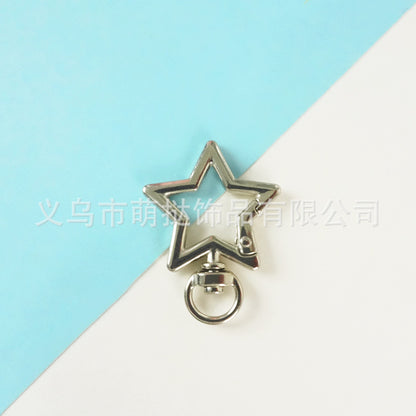 Stainless Steel Five-Pointed Star Carabiner - DIY Keychain