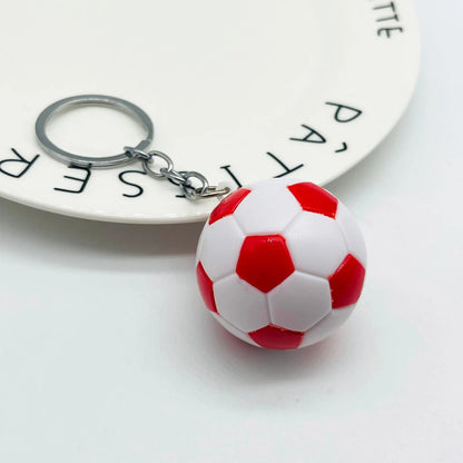 4cm Football Keychain - Plastic Sport Bag Pendant