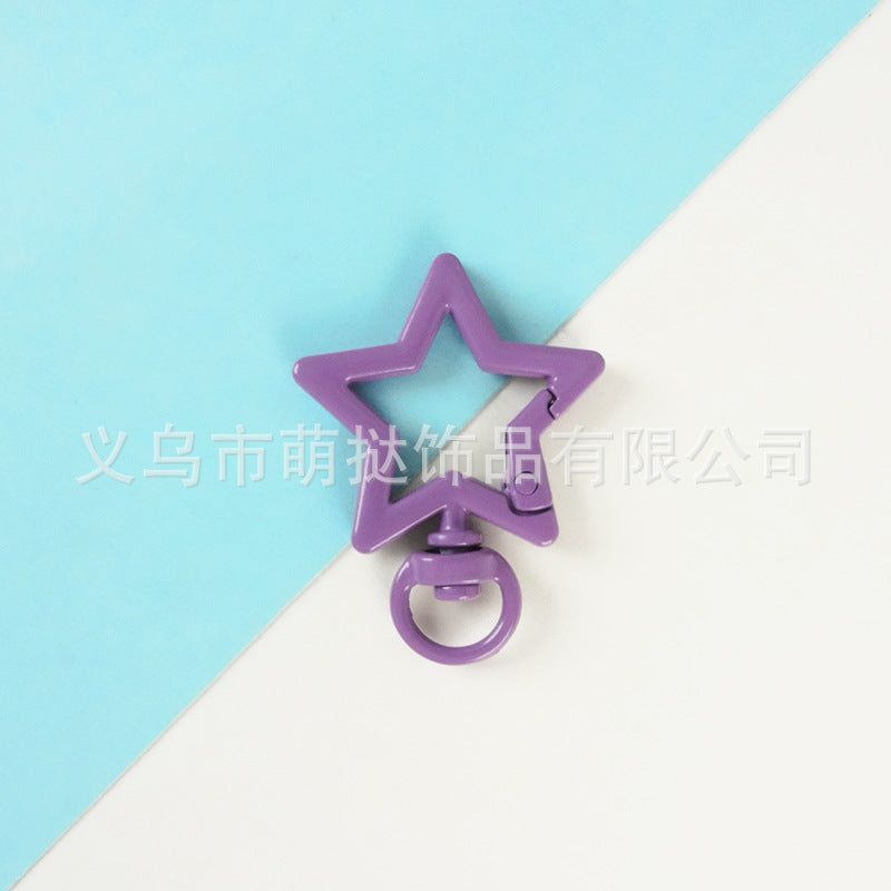 Stainless Steel Five-Pointed Star Carabiner - DIY Keychain