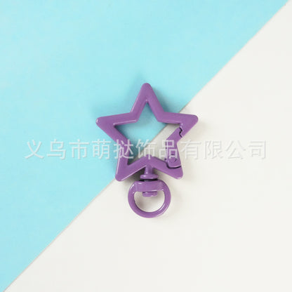 Stainless Steel Five-Pointed Star Carabiner - DIY Keychain