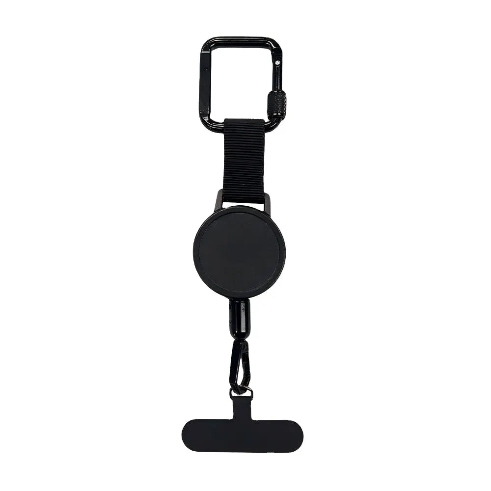 Custom Logo Retractable Badge Reel Holder - Metal Steel Cable Clasp