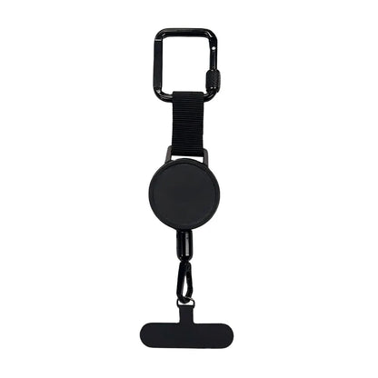 Custom Logo Retractable Badge Reel Holder - Metal Steel Cable Clasp