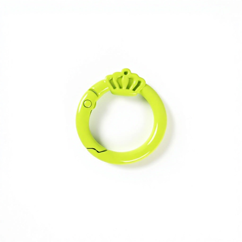 Zinc Alloy Mini Carabiner Keychain - Color-Baked Paint