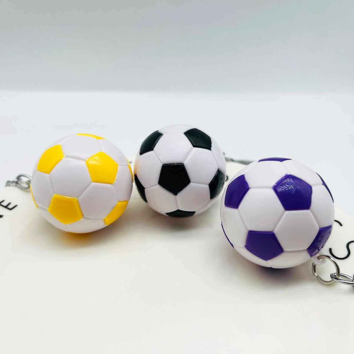 4cm Football Keychain - Plastic Sport Bag Pendant