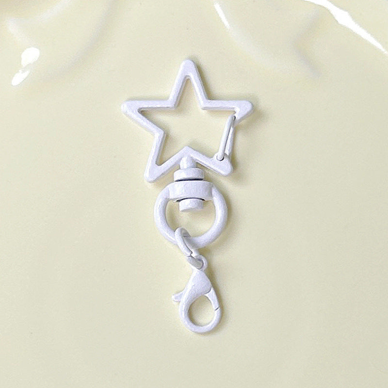 Five-Pointed Star Lobster Clasp Keychain - Zinc Alloy