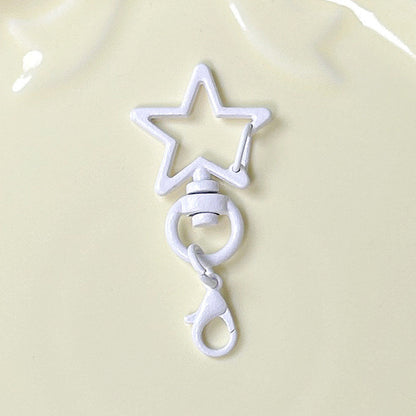 Five-Pointed Star Lobster Clasp Keychain - Zinc Alloy