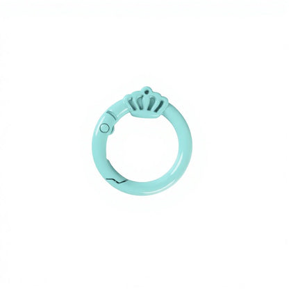 Zinc Alloy Mini Carabiner Keychain - Color-Baked Paint