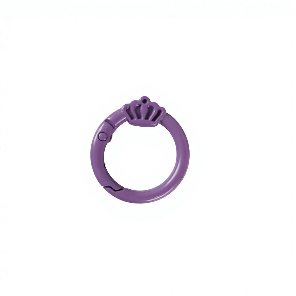 Zinc Alloy Mini Carabiner Keychain - Color-Baked Paint