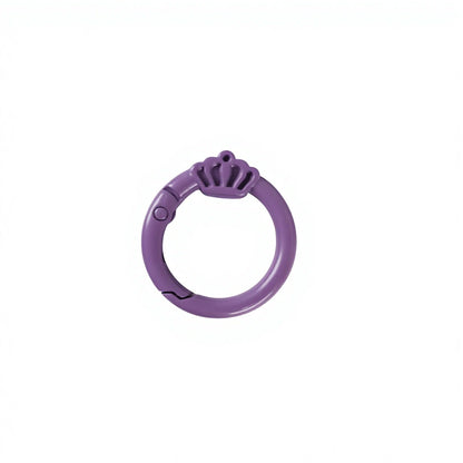 Zinc Alloy Mini Carabiner Keychain - Color-Baked Paint