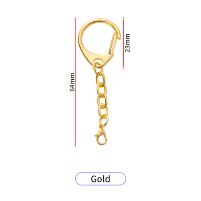 Zinc Alloy D-Shape Carabiner Keychain - Coin Holder Hardware