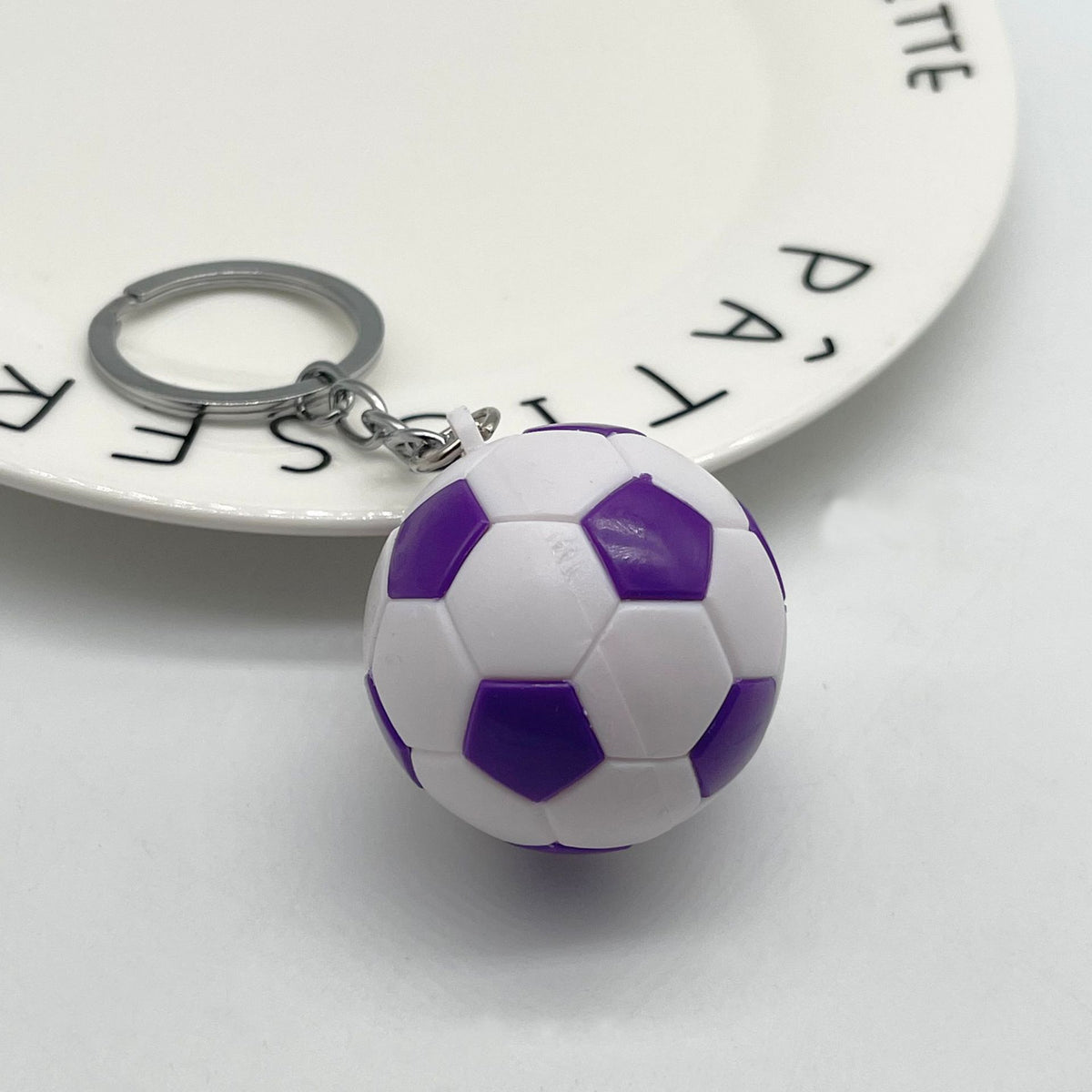 4cm Football Keychain - Plastic Sport Bag Pendant