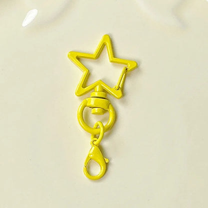 Five-Pointed Star Lobster Clasp Keychain - Zinc Alloy