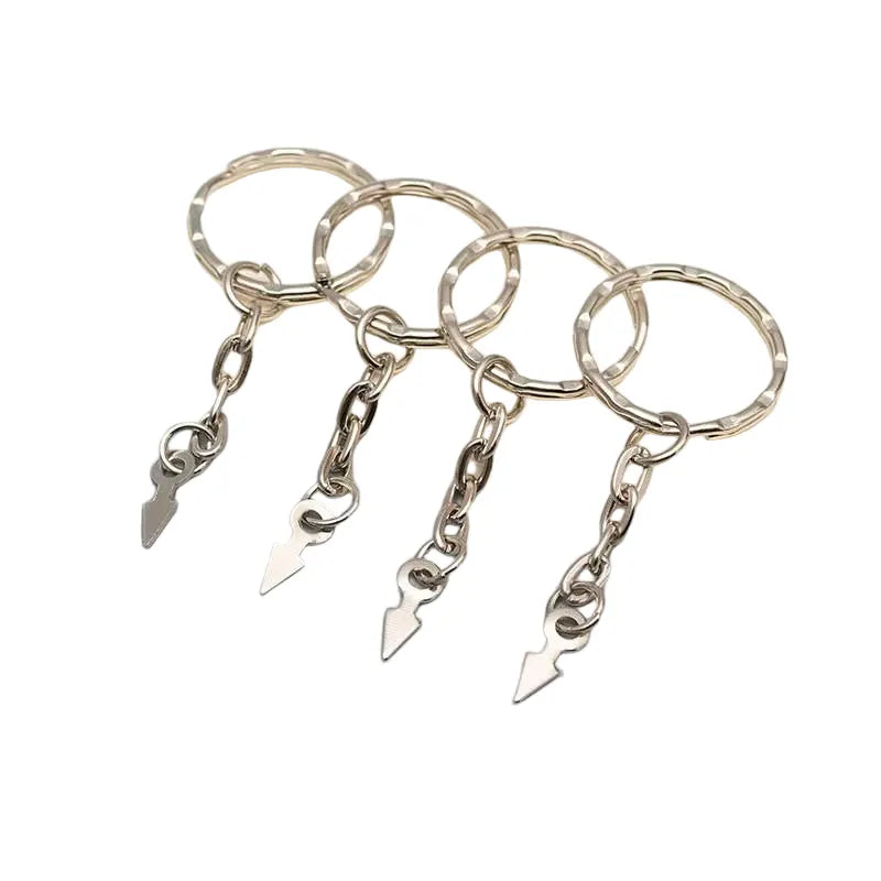 2.5cm Embossed Metal Heart Carabiner Key Ring - DIY