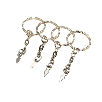 2.5cm Embossed Metal Heart Carabiner Key Ring - DIY