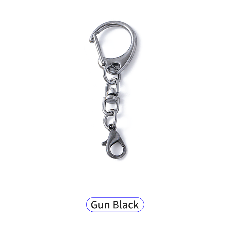 Zinc Alloy D-Shape Carabiner Keychain - Coin Holder Hardware