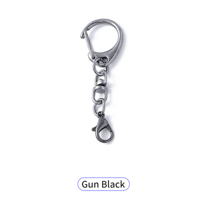 Zinc Alloy D-Shape Carabiner Keychain - Coin Holder Hardware
