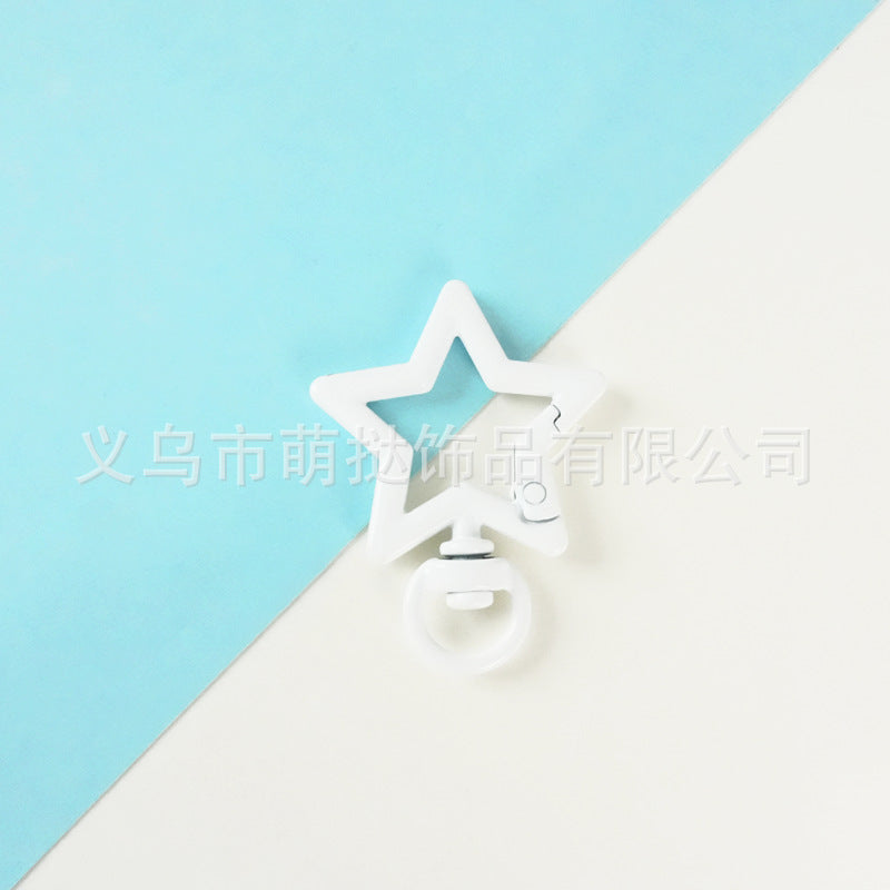 Stainless Steel Five-Pointed Star Carabiner - DIY Keychain