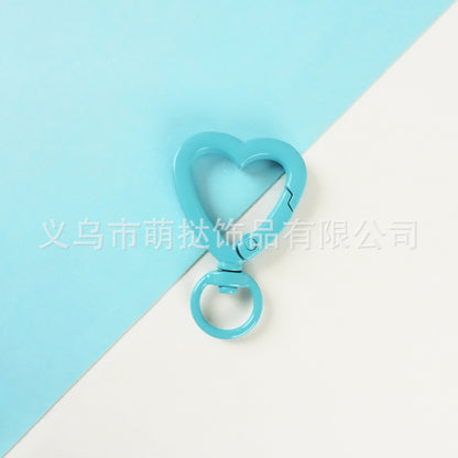 Heart-Shaped Zinc Alloy Open Ring Hook - DIY Key Ring