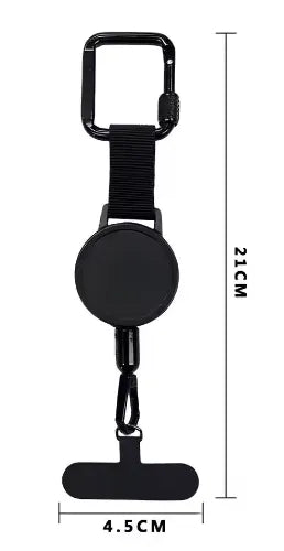 Custom Logo Retractable Badge Reel Holder - Metal Steel Cable Clasp