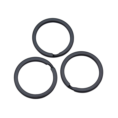 Matte Black Iron Loop Buckle Keyring - DIY Bag Accessory