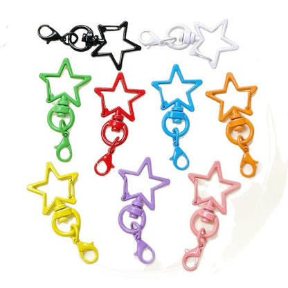 Five-Pointed Star Lobster Clasp Keychain - Zinc Alloy