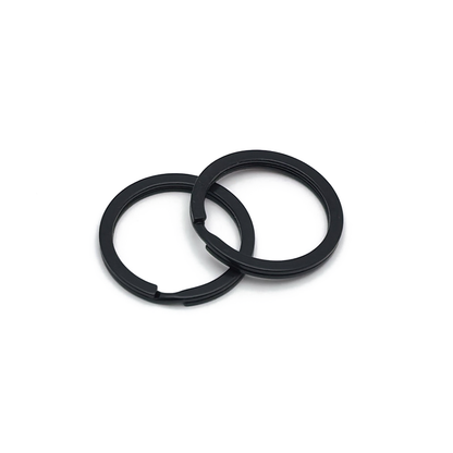 Matte Black Iron Loop Buckle Keyring - DIY Bag Accessory