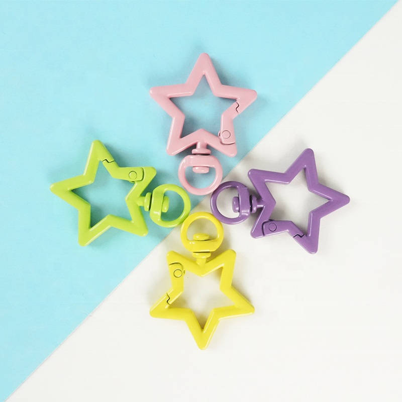 Stainless Steel Five-Pointed Star Carabiner - DIY Keychain