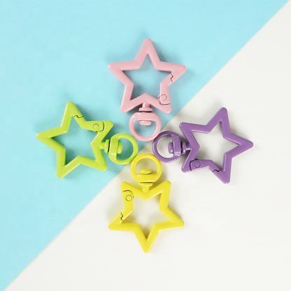 Stainless Steel Five-Pointed Star Carabiner - DIY Keychain