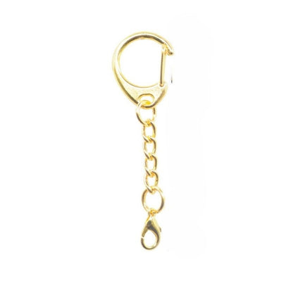 Zinc Alloy D-Shape Carabiner Keychain - Coin Holder Hardware