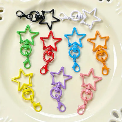 Five-Pointed Star Lobster Clasp Keychain - Zinc Alloy