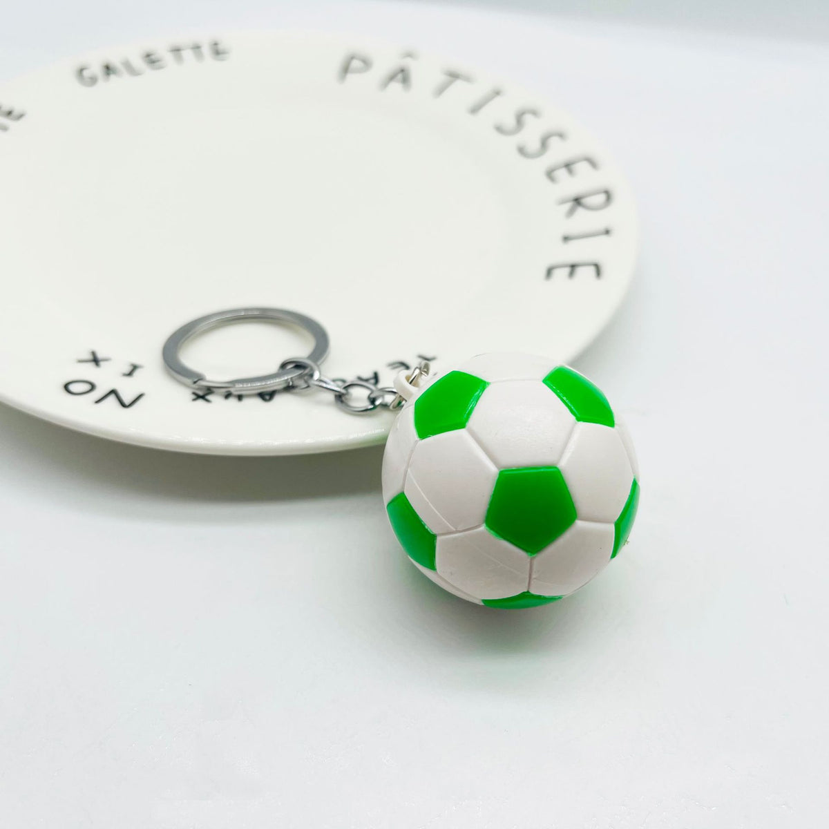 4cm Football Keychain - Plastic Sport Bag Pendant