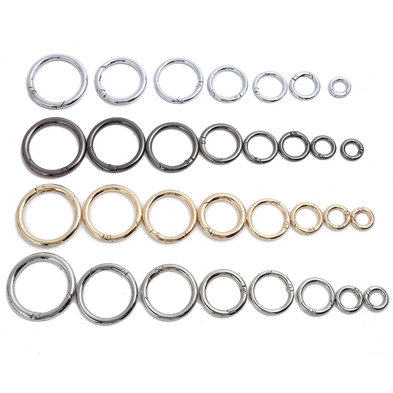 TONG TU Fashion Zinc Alloy Multi-Colo Snap Hook O Rings Handbag Strap