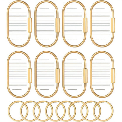 Yolev Silver Locking Carabiner Keychain With Screw Lock Universal