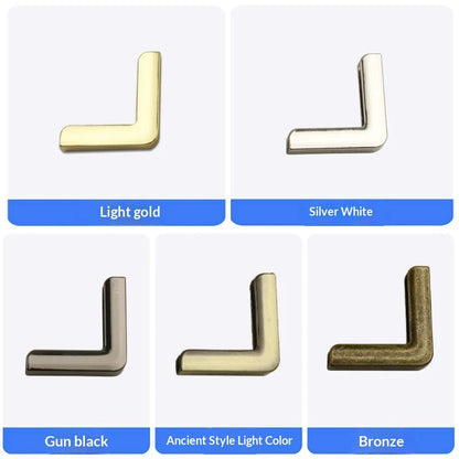 Light Gold Right Angle Bag Corner Protector Handbag Zinc Alloy Edge