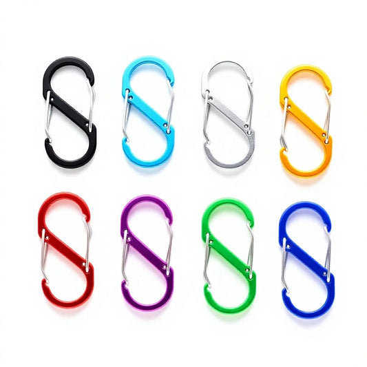 HT Sports No 5 S-shaped Figure-8 Aluminum Alloy Carabiner For Outdoor