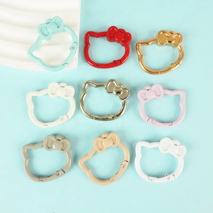 Cute Cat Design DIY Jewelry Alloy Metal UV Printing Eco-friendly Open