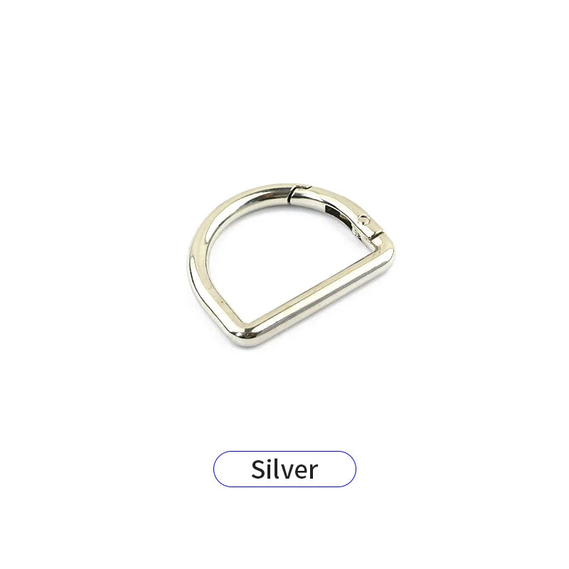 Adjustable Strap Ring Custom 20mm D-shaped Luxury Spring Buckle Durable