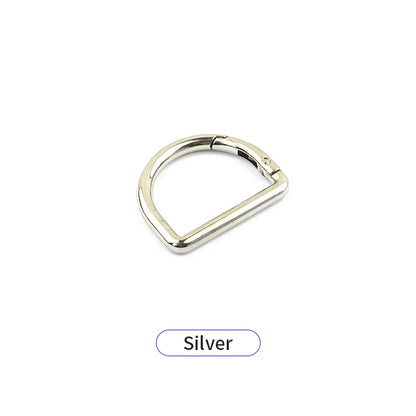 Adjustable Strap Ring Custom 20mm D-shaped Luxury Spring Buckle Durable