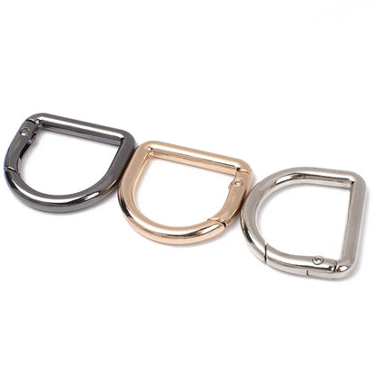 Adjustable Strap Ring Custom 20mm D-shaped Luxury Spring Buckle Durable