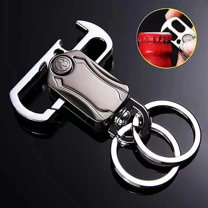 Multi-Functional Creative Plastic Keychain Double-Ring Phone Stand
