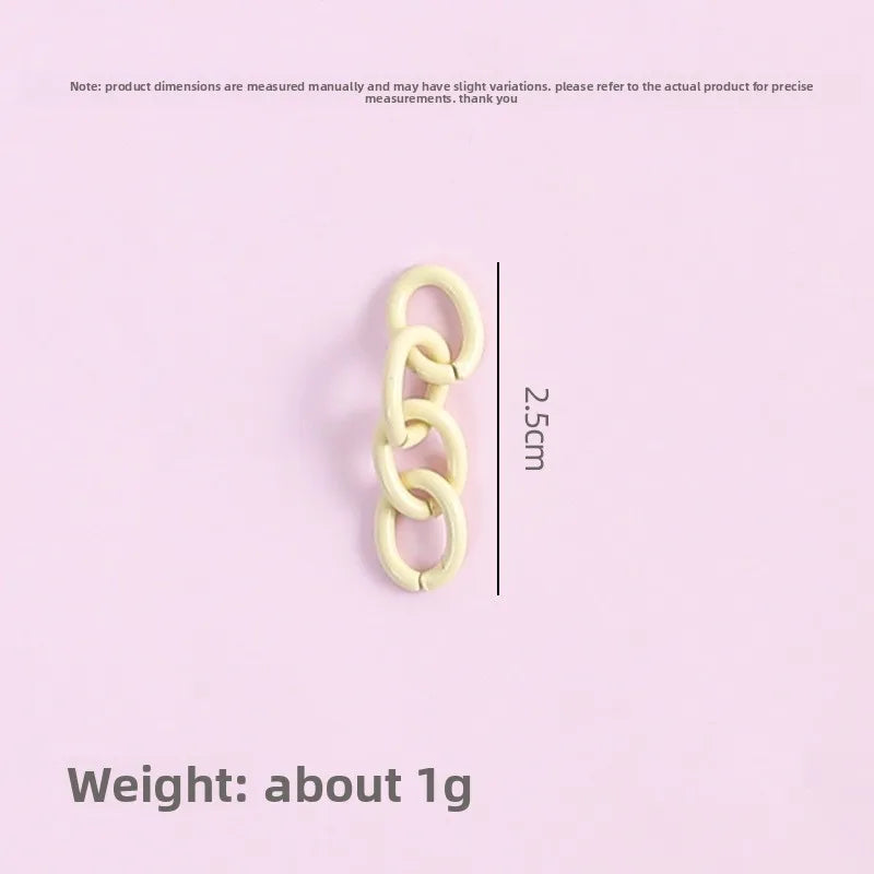 Candy-colored HT Zinc Alloy Baked-paint Four-link Extension Chain