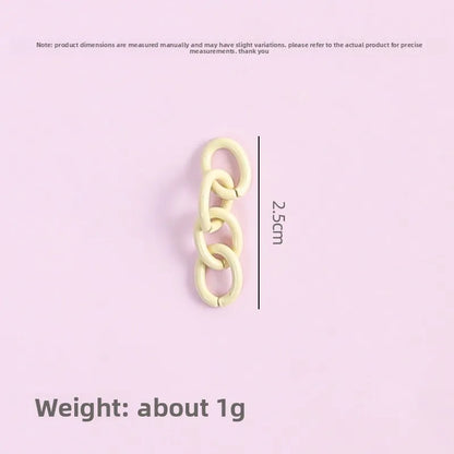 Candy-colored HT Zinc Alloy Baked-paint Four-link Extension Chain
