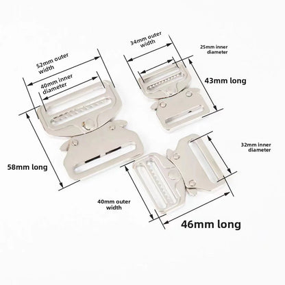 Direct Zinc Alloy Adjustable Interlocking Buckles For Luggage Bags